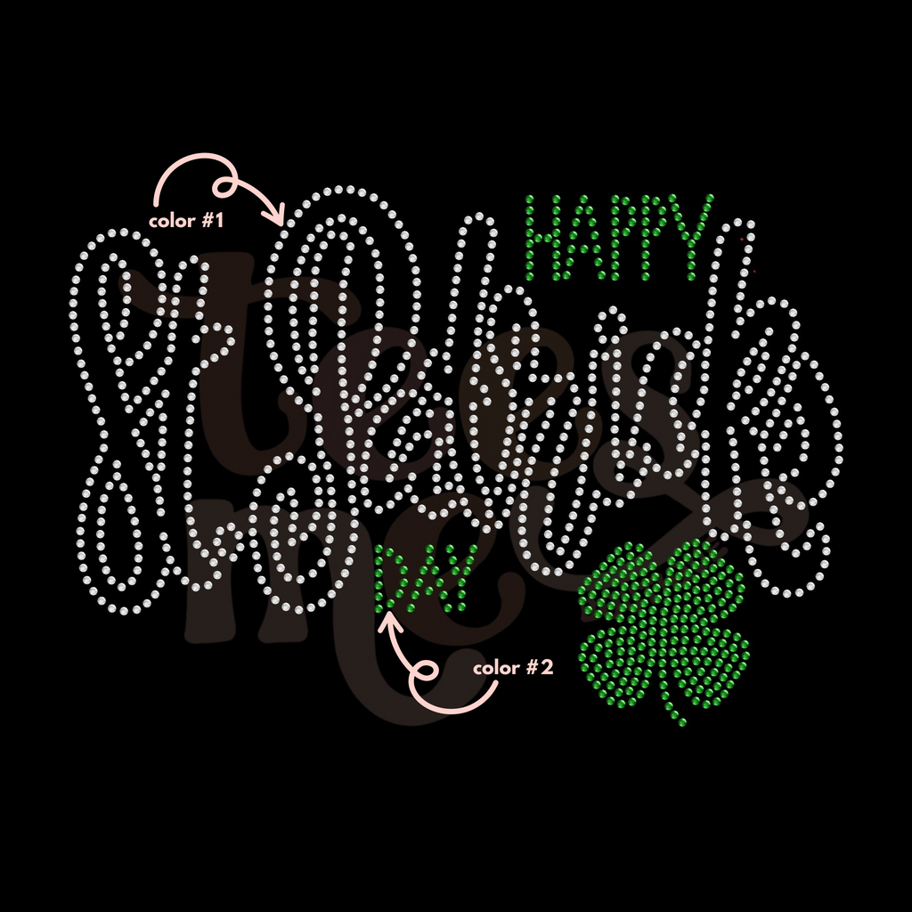 Happy St. Patrick's Day SPANGLES TRANSFER
