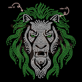 Lion Mascot SPANGLES TRANSFER