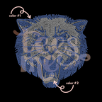 Bearcat Mascot SPANGLE TRANSFER