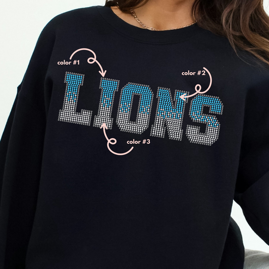 Lions Ombre SPANGLES TRANSFER