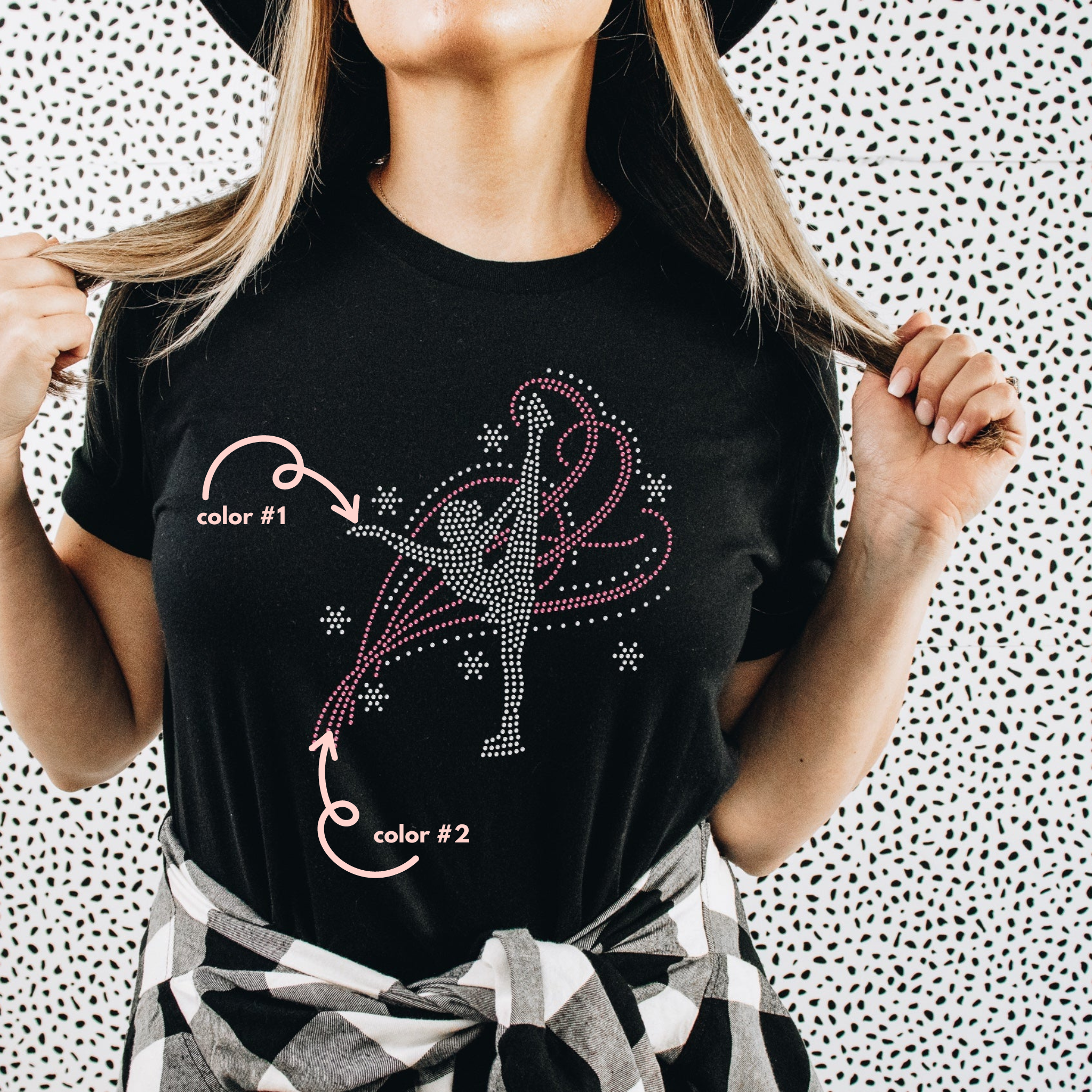 Ice Skater Girl SPANGLES TRANSFER