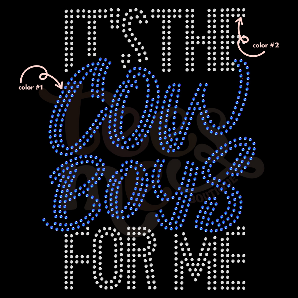 It's the Cowboys For Me SPANGLES TRANSFER