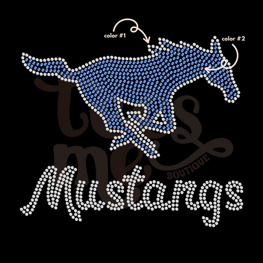 Mustangs SPANGLES TRANSFER
