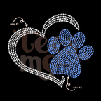 Paw Heart SPANGLE TRANSFER