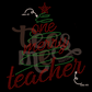 One Merry Teacher SPANGLE TRANSFER