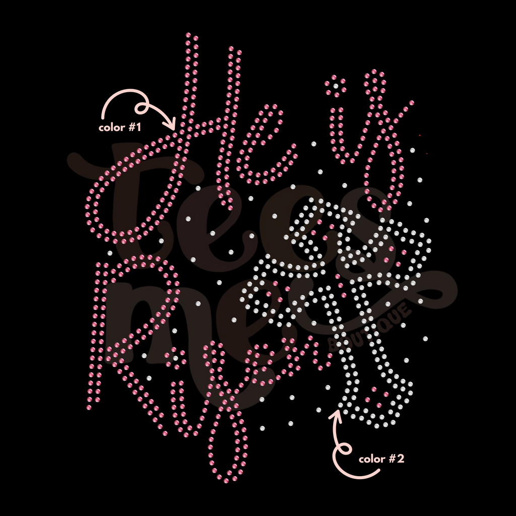 He Is Risen SPANGLES TRANSFER