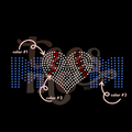 Baseball Mom Heart SPANGLE TRANSFER