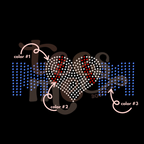 Baseball Mom Heart SPANGLE TRANSFER