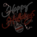 Happy Holidays Ornament SPANGLES TRANSFER