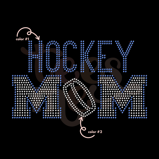 Hockey Mom SPANGLES TRANSFER