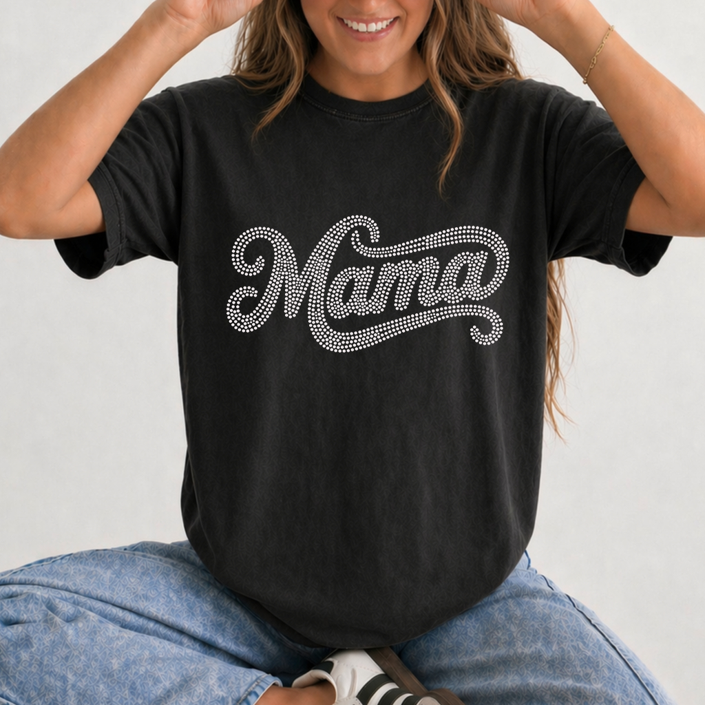 Mama Boba and Bear SPANGLES TRANSFER