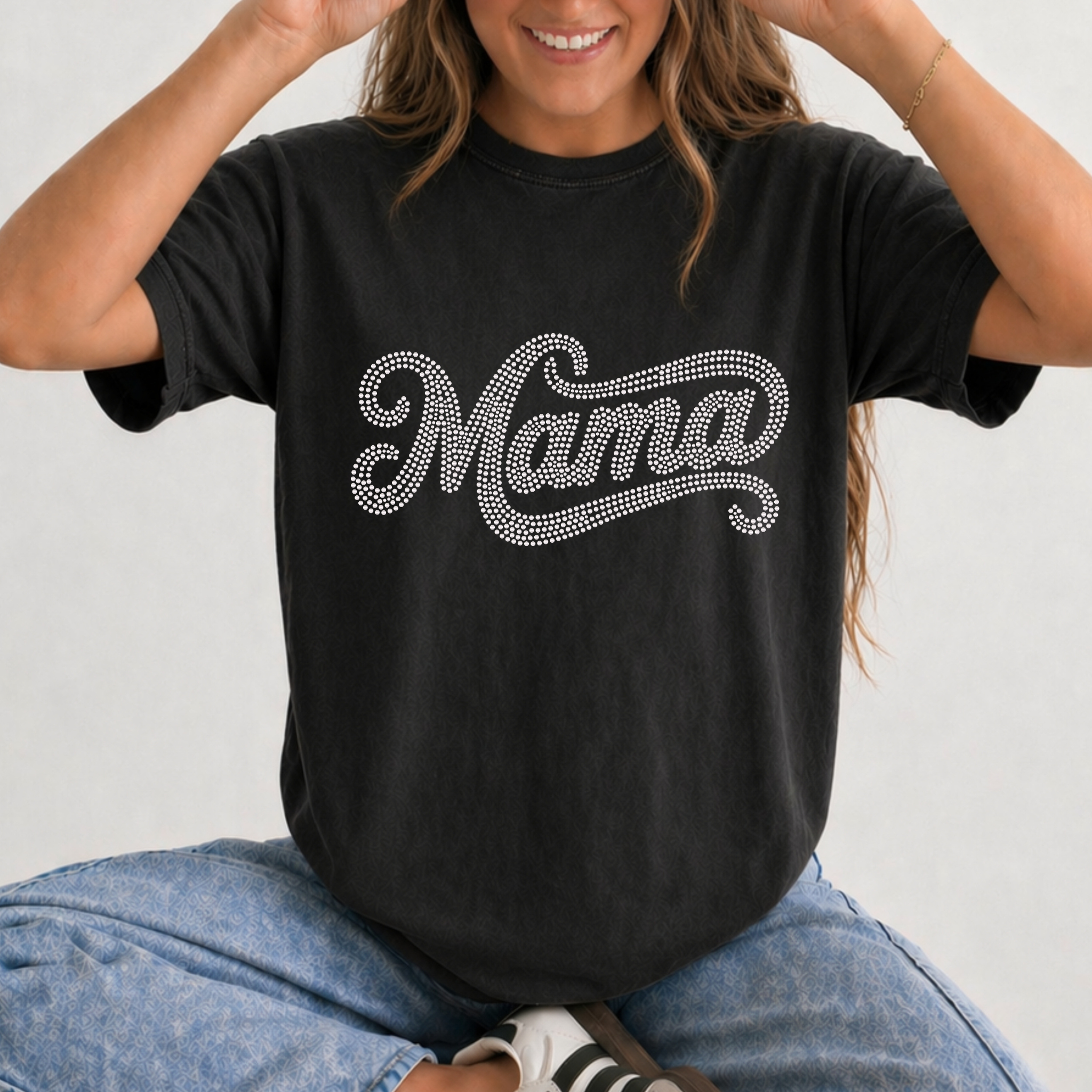 Mama Boba and Bear SPANGLES TRANSFER