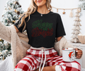 Merry and Bright Two Color RHINESTONE TRANSFER