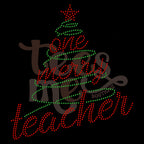 One Merry Teacher RHINESTONE TRANSFER