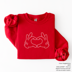 Heart Mouse Hands SPANGLES TRANSFER