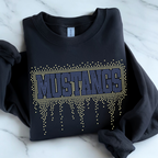 Mustangs Athletic Drip RHINESTONE TRANSFER