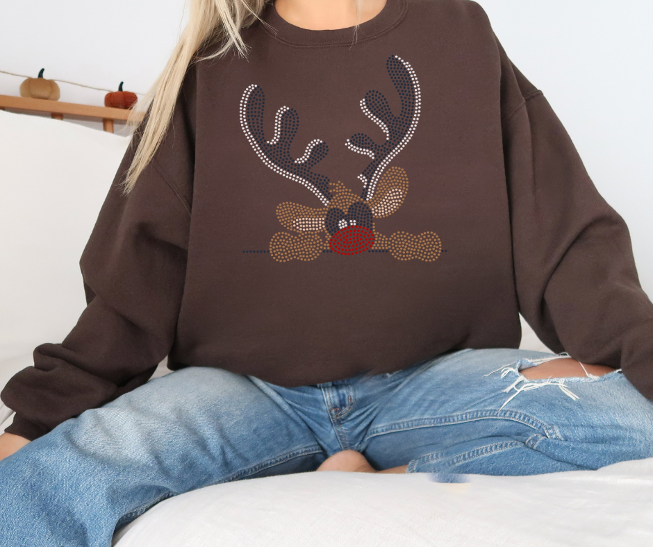 Nosy Reindeer SPANGLES TRANSFER