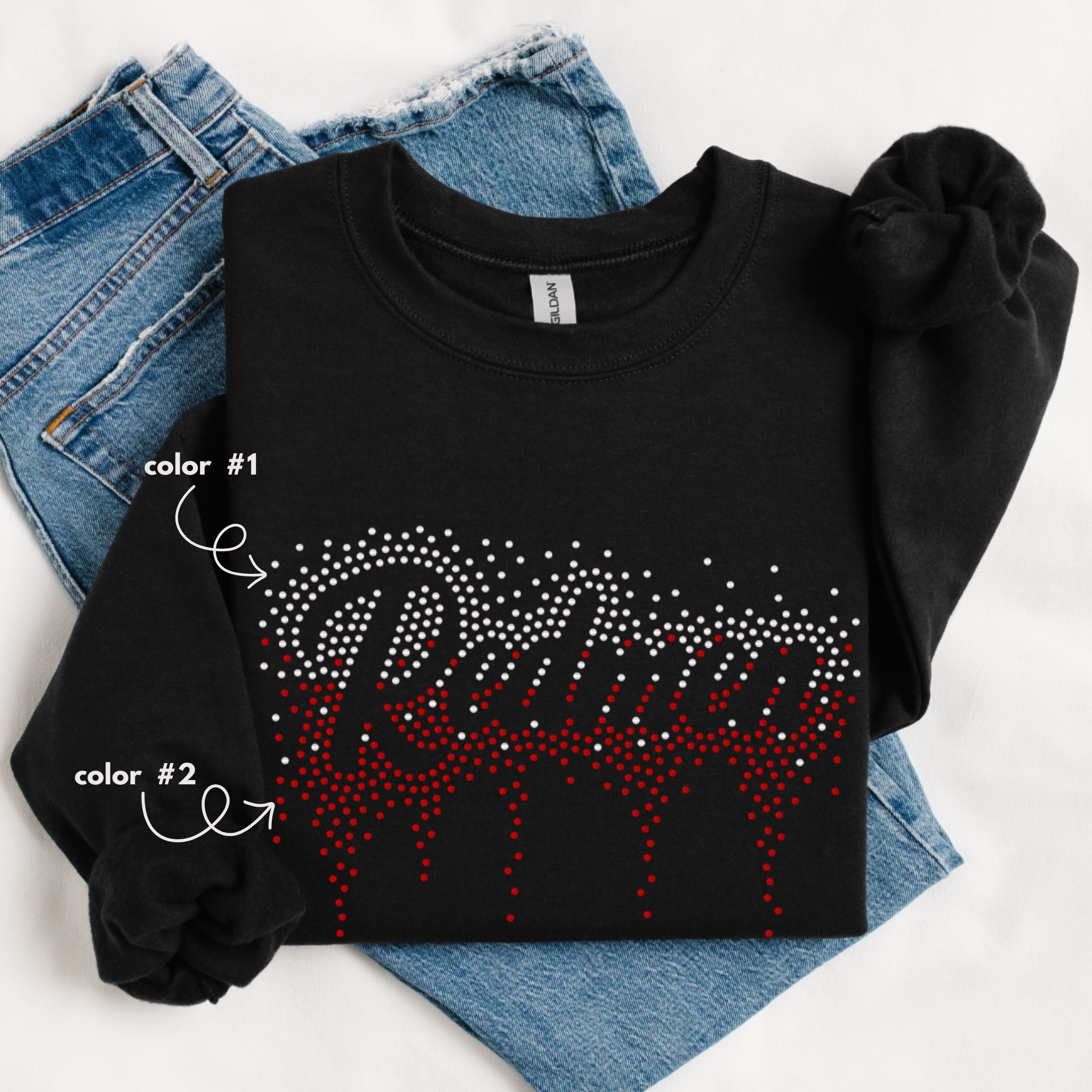 Redmen Ombre Drip SPANGLE TRANSFER