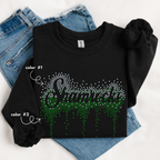 Shamrocks Ombre Drip SPANGLE TRANSFER