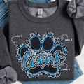 Lions Leopard Paw SPANGLE TRANSFER