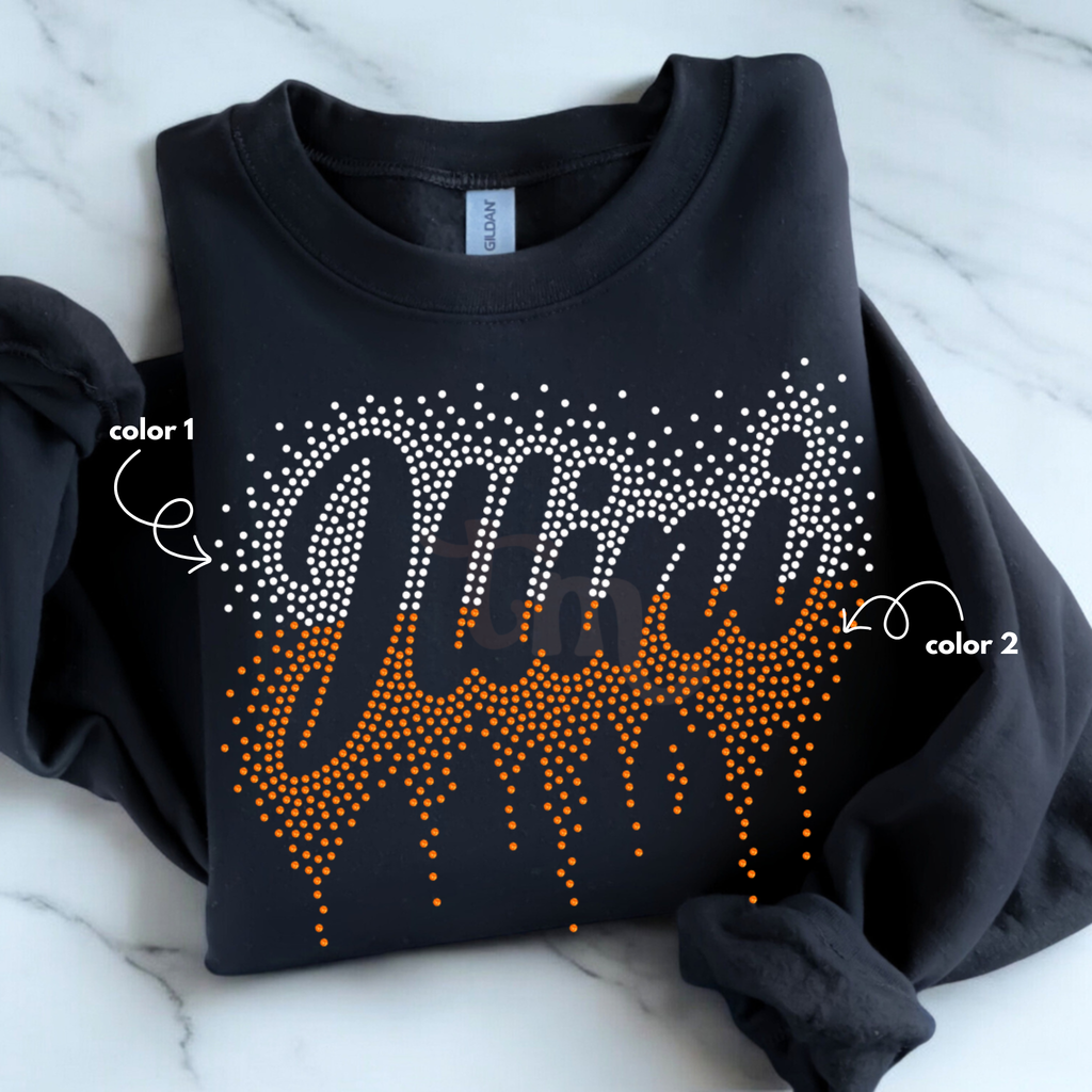 Illini Ombre Drip SPANGLE TRANSFER