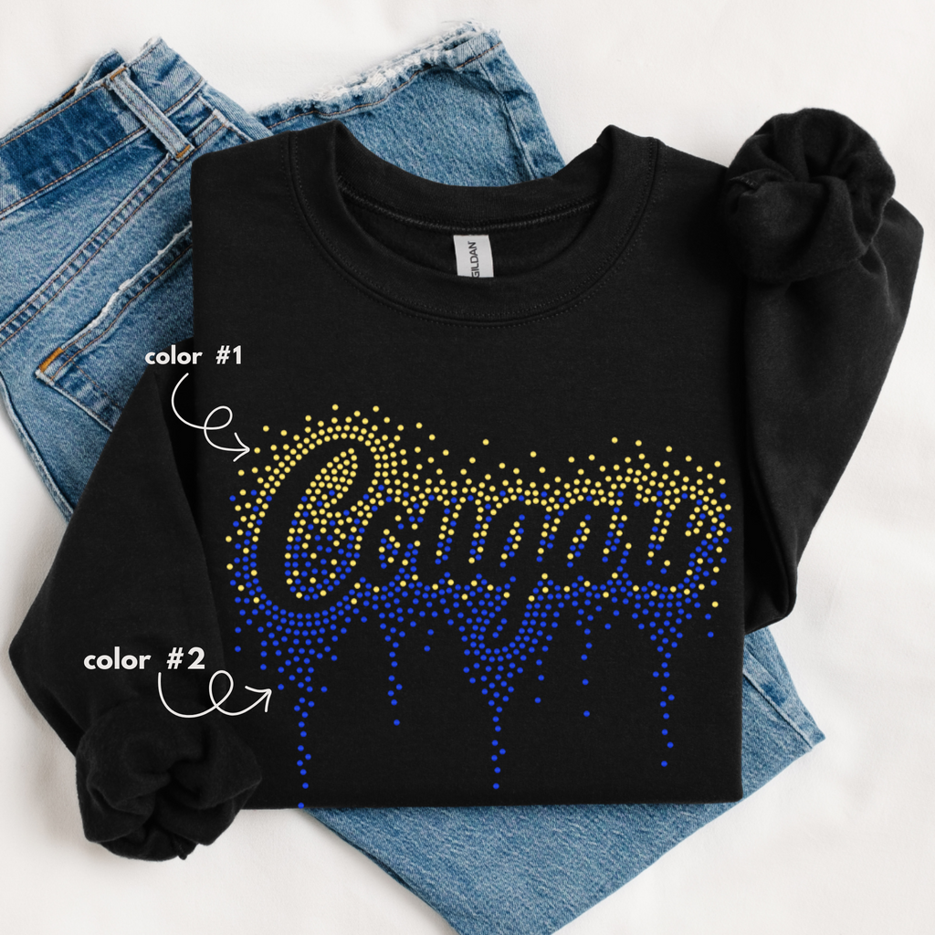 Cougars Ombre Drip SPANGLE TRANSFER