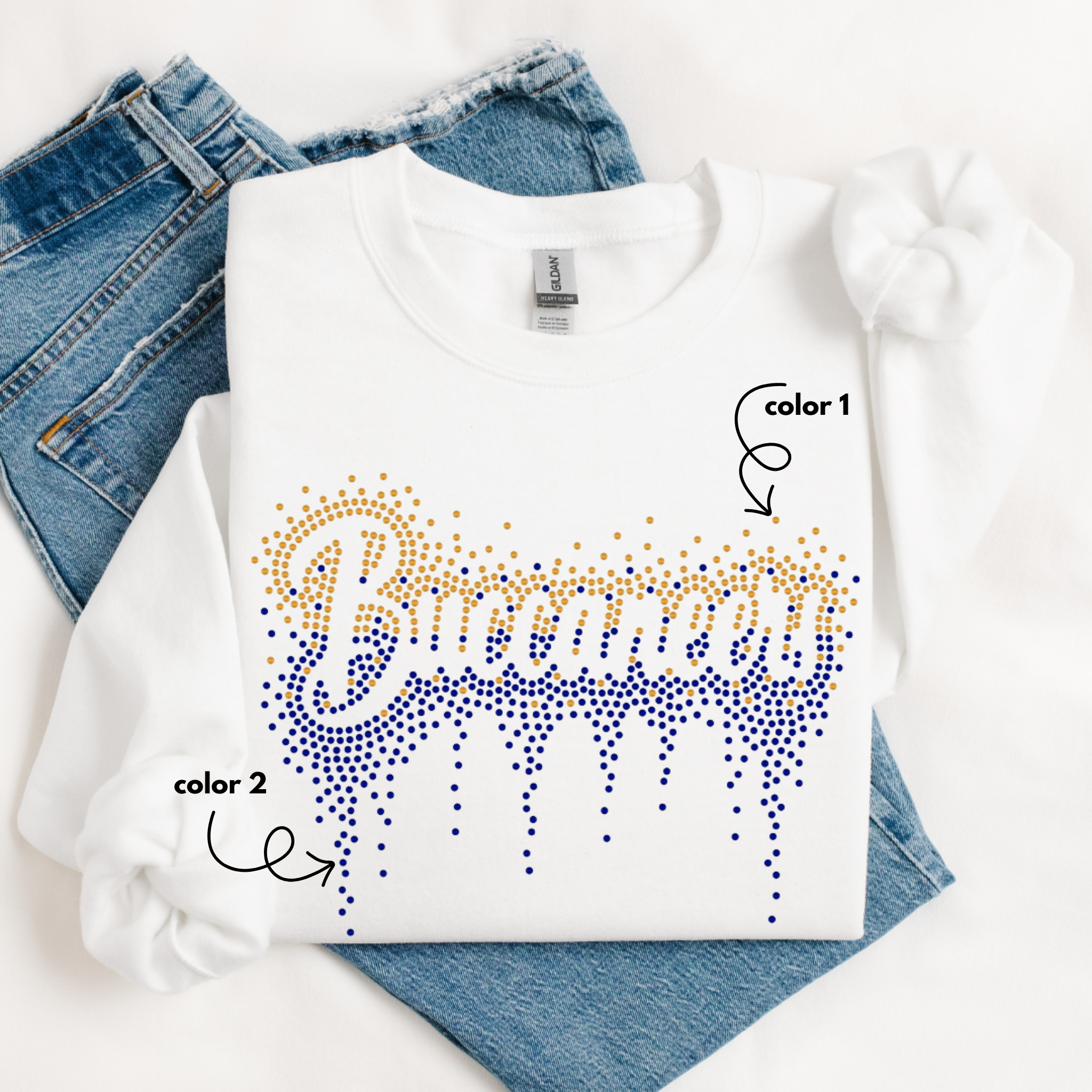 Buccaneers Ombre Drip SPANGLE TRANSFER