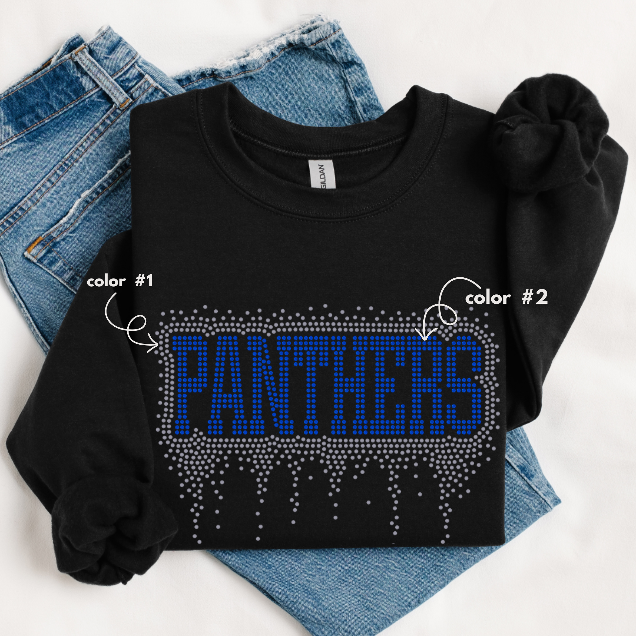 Panthers Athletic Drip SPANGLE TRANSFER