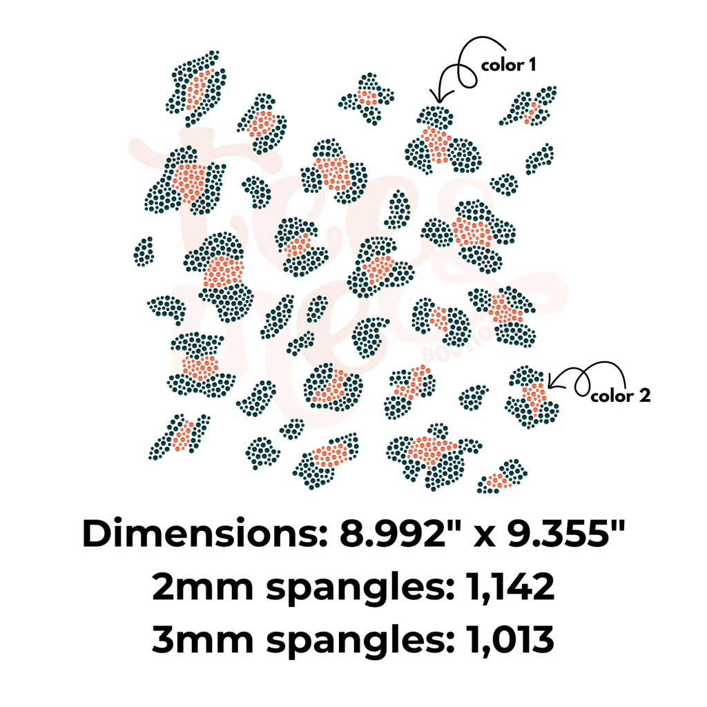 Leopard Pattern SPANGLE TRANSFER