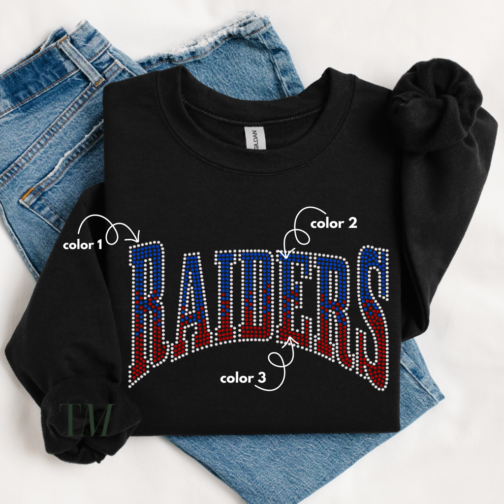 Raiders Fade SPANGLE TRANSFER