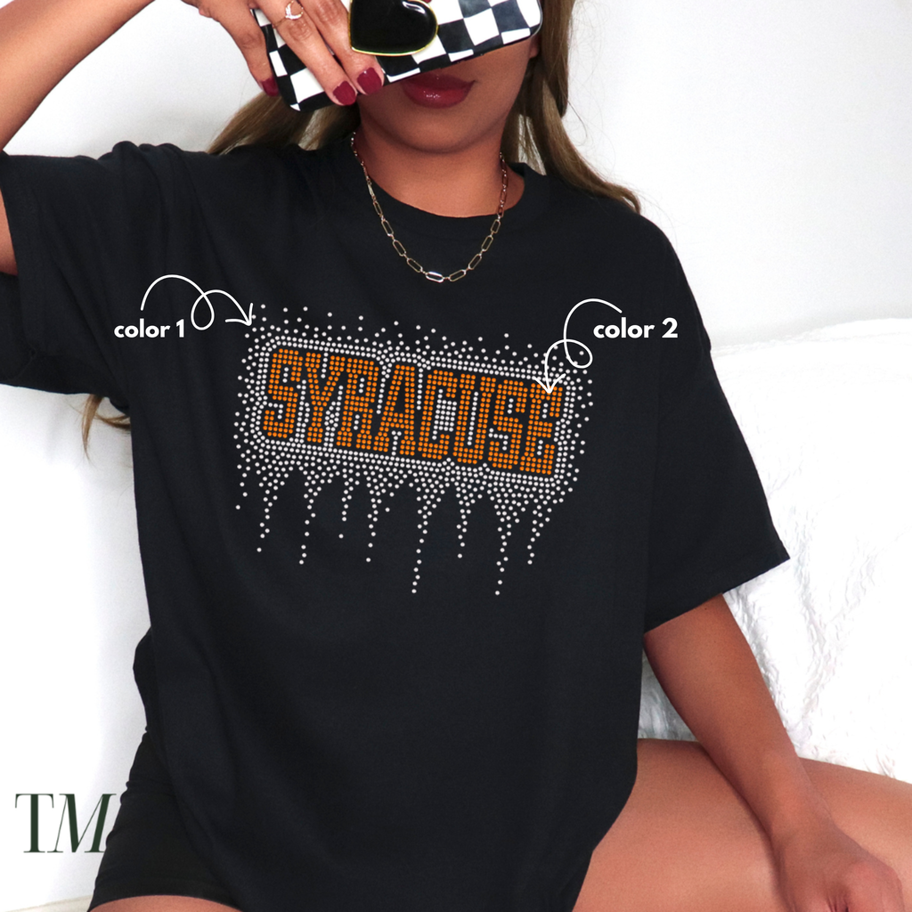 Syracuse Athletic Drip SPANGLE TRANSFER