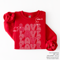 Love Stacked Outline SPANGLES TRANSFER