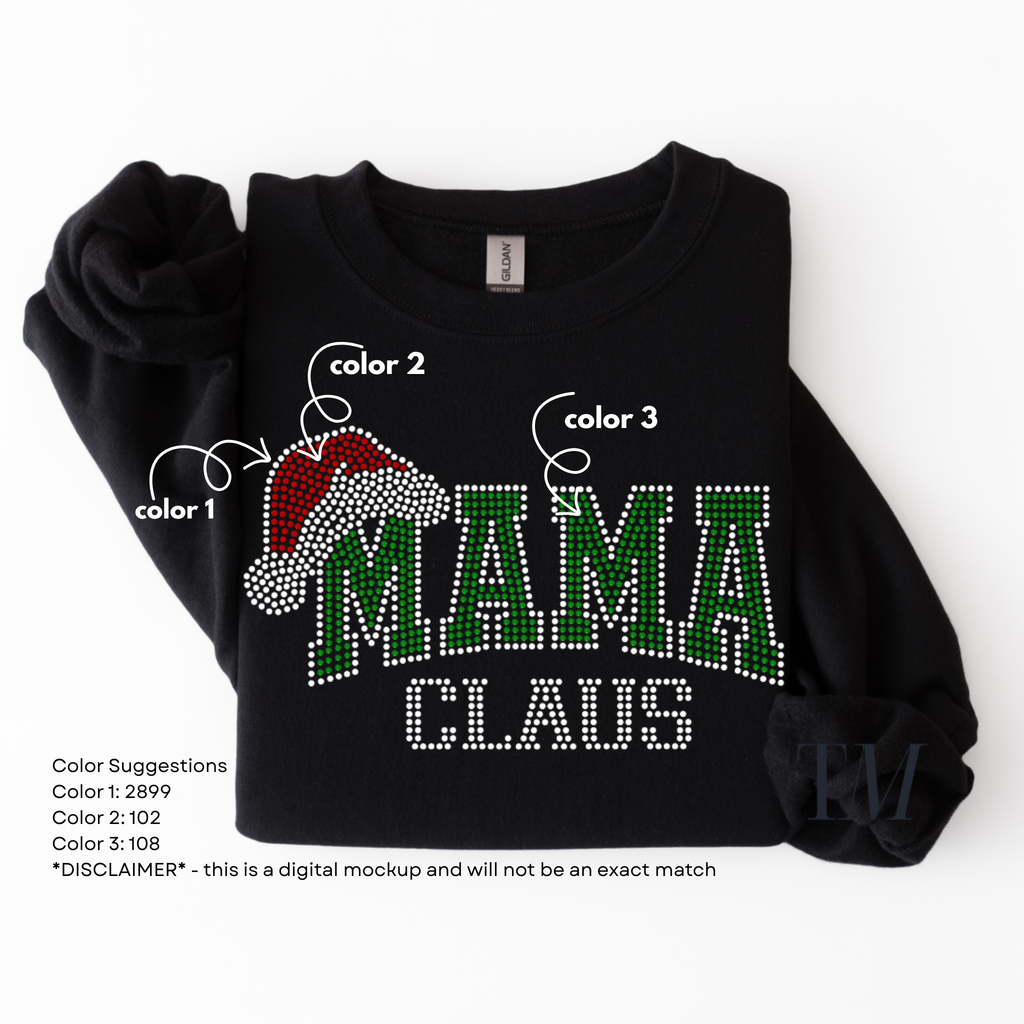 Mama Claus SPANGLES TRANSFER