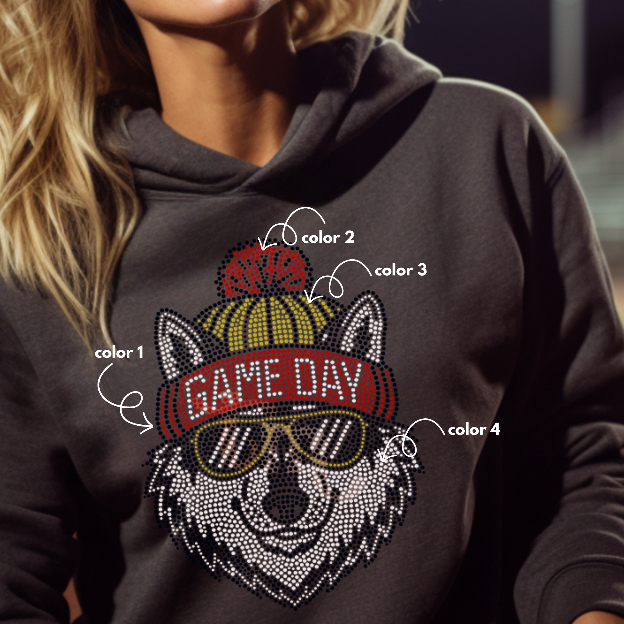 Game Day Wolves SPANGLE TRANSFER