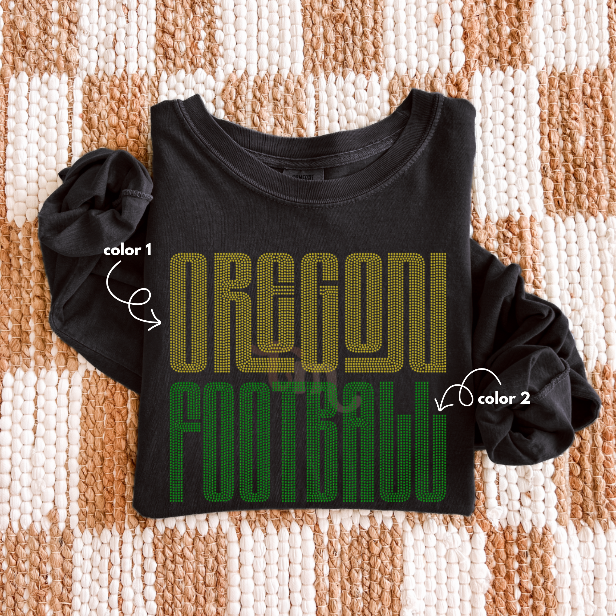 Vintage Oregon Football SPANGLE TRANSFER