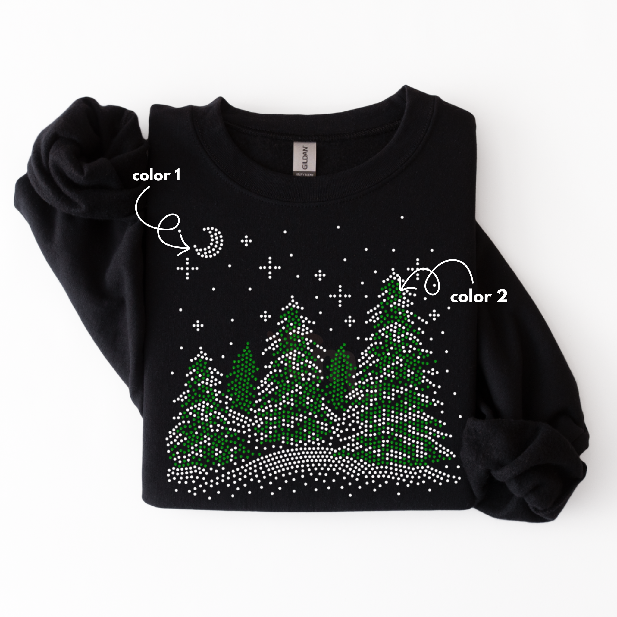 Snowy Christmas Trees SPANGLES TRANSFER