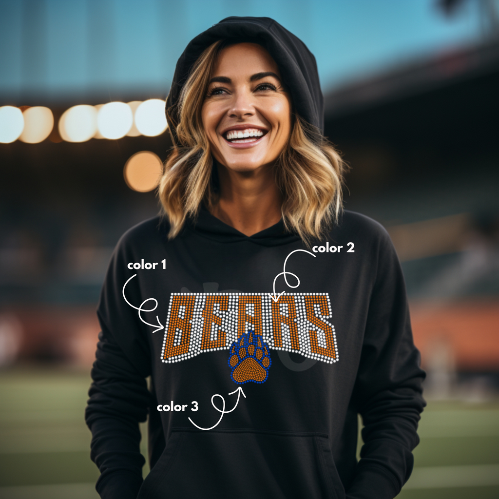 Bears with Claw SPANGLE TRANSFER