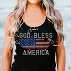 God Bless America US SPANGLE TRANSFER