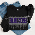Huskies Athletic Drip SPANGLE TRANSFER