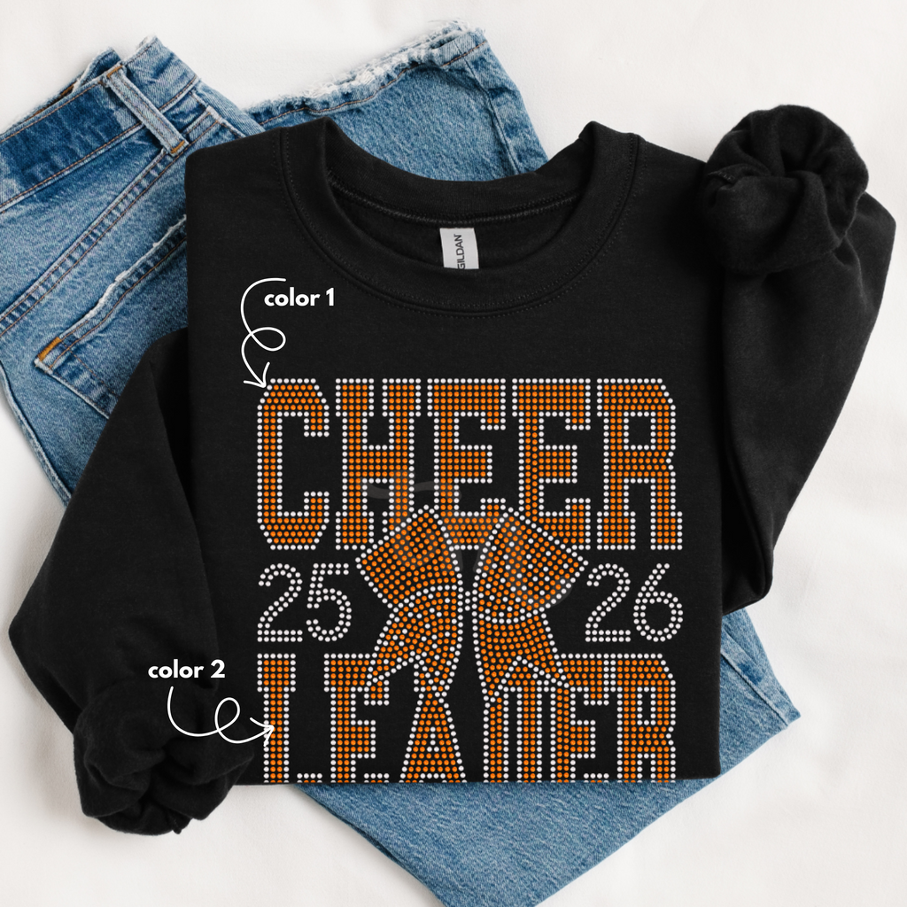 Cheerleader Bow 25-26 SPANGLES TRANSFER