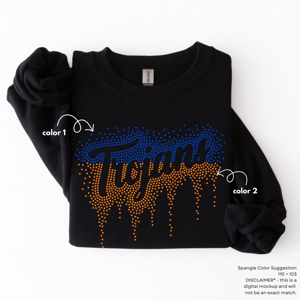 Trojans Ombre Drip SPANGLE TRANSFER