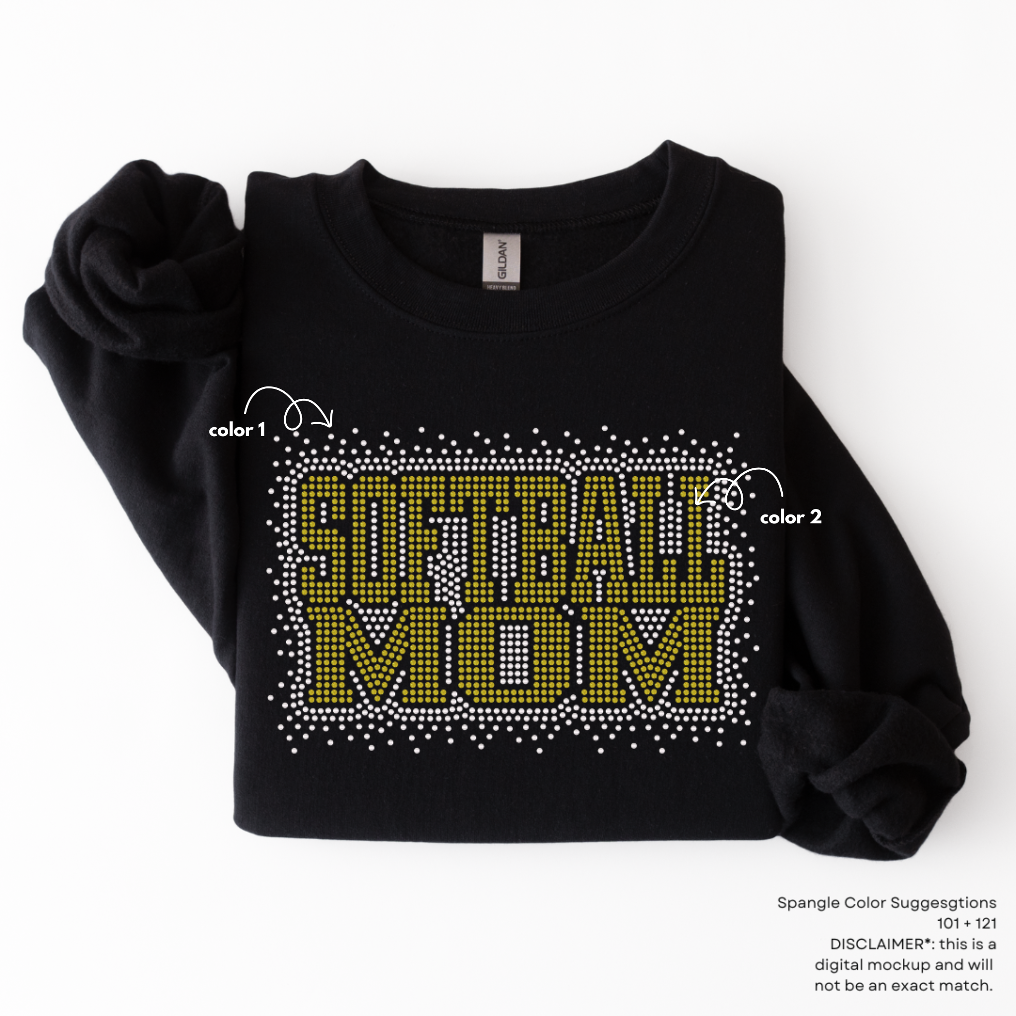 Softball Mom Scatter SPANGLES TRANSFER