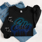 Elks Ombre Drip SPANGLE TRANSFER