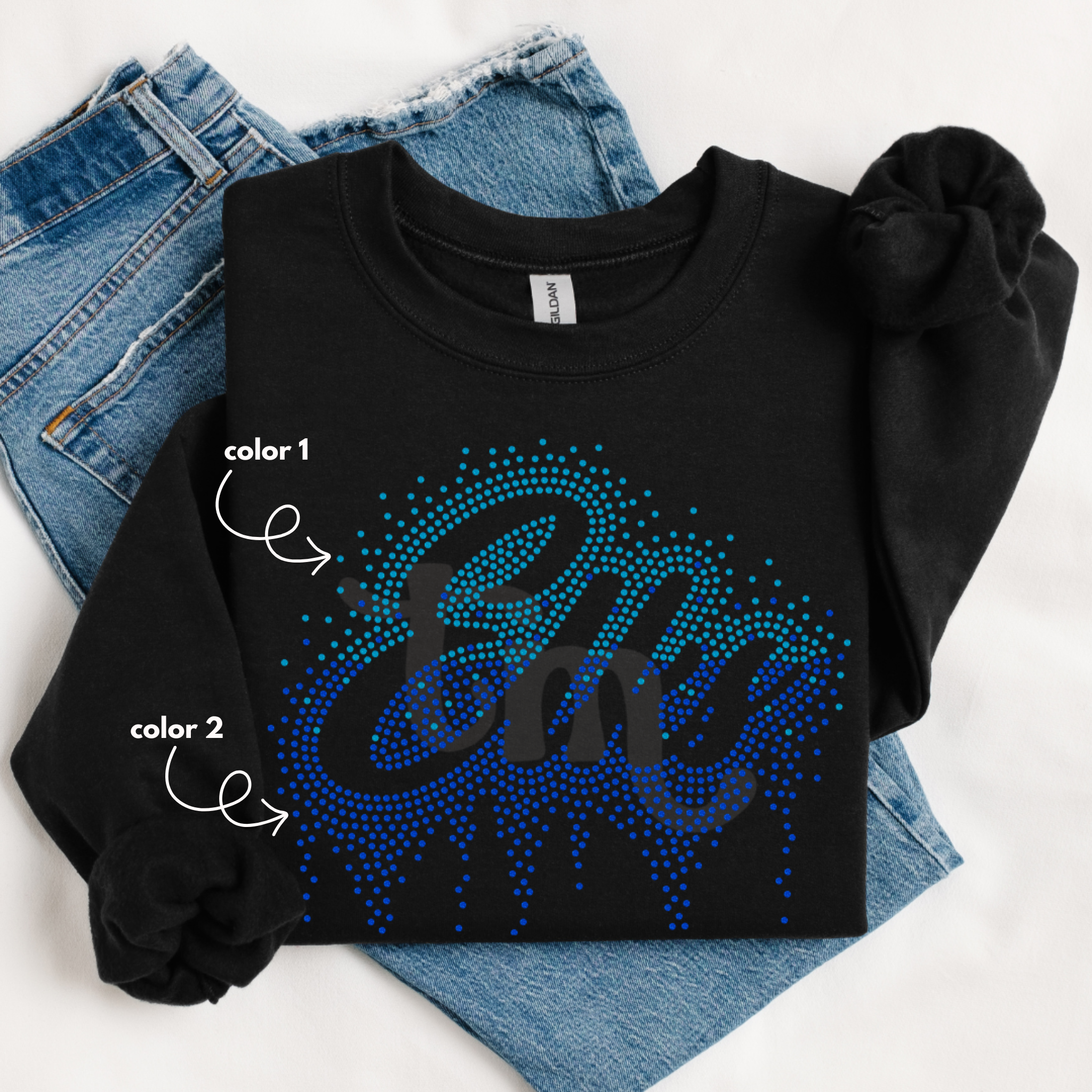 Elks Ombre Drip SPANGLE TRANSFER