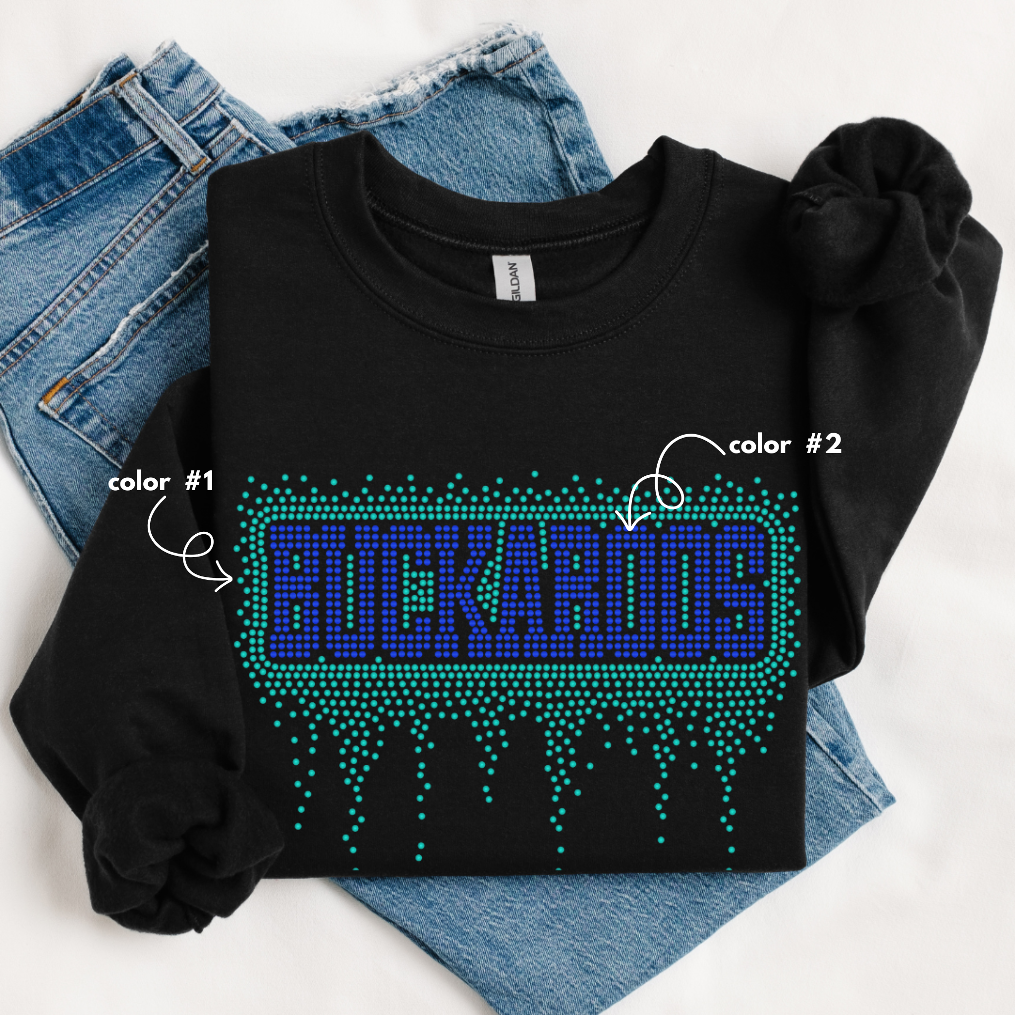 Buckaroos Athletic Drip SPANGLE TRANSFER