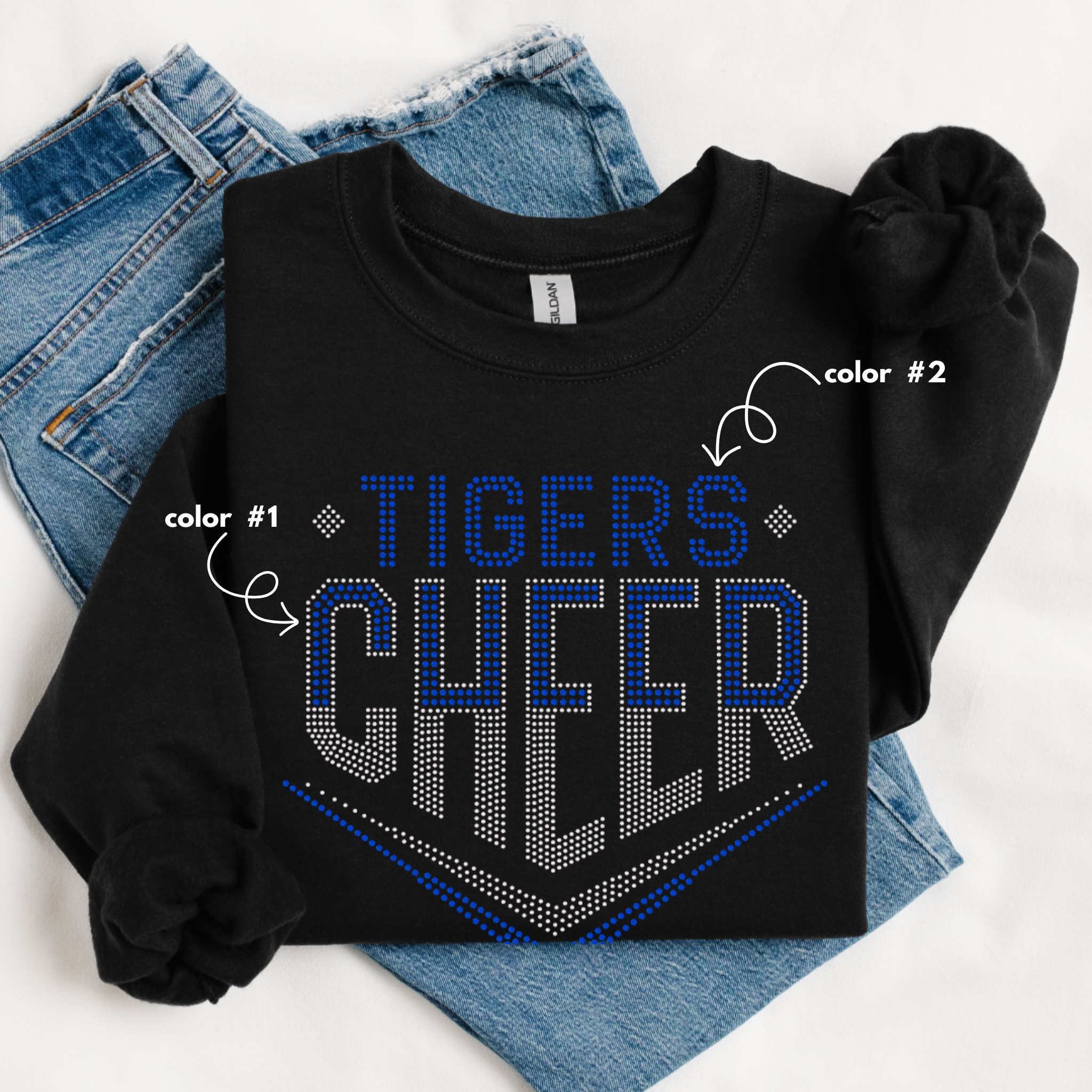 Tigers Cheer SPANGLES TRANSFER