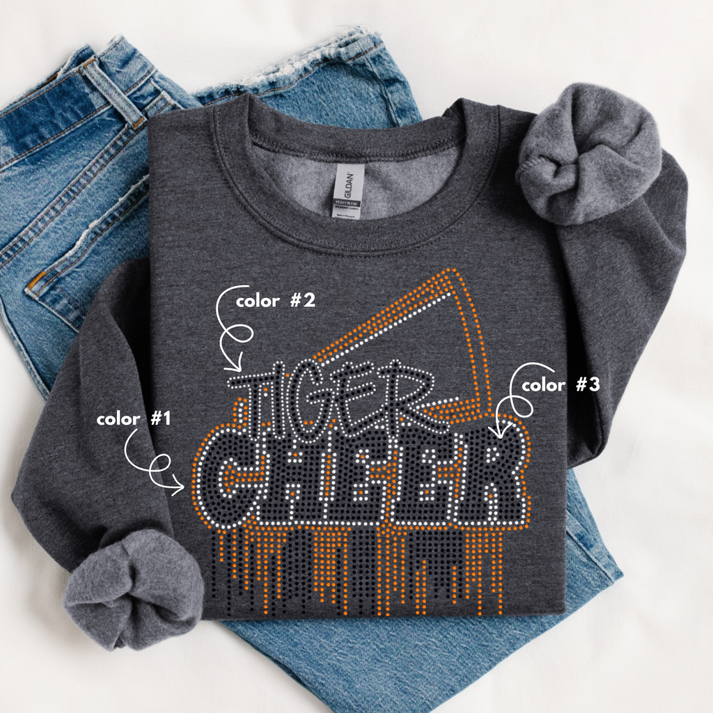 Tiger Cheer SPANGLES TRANSFER