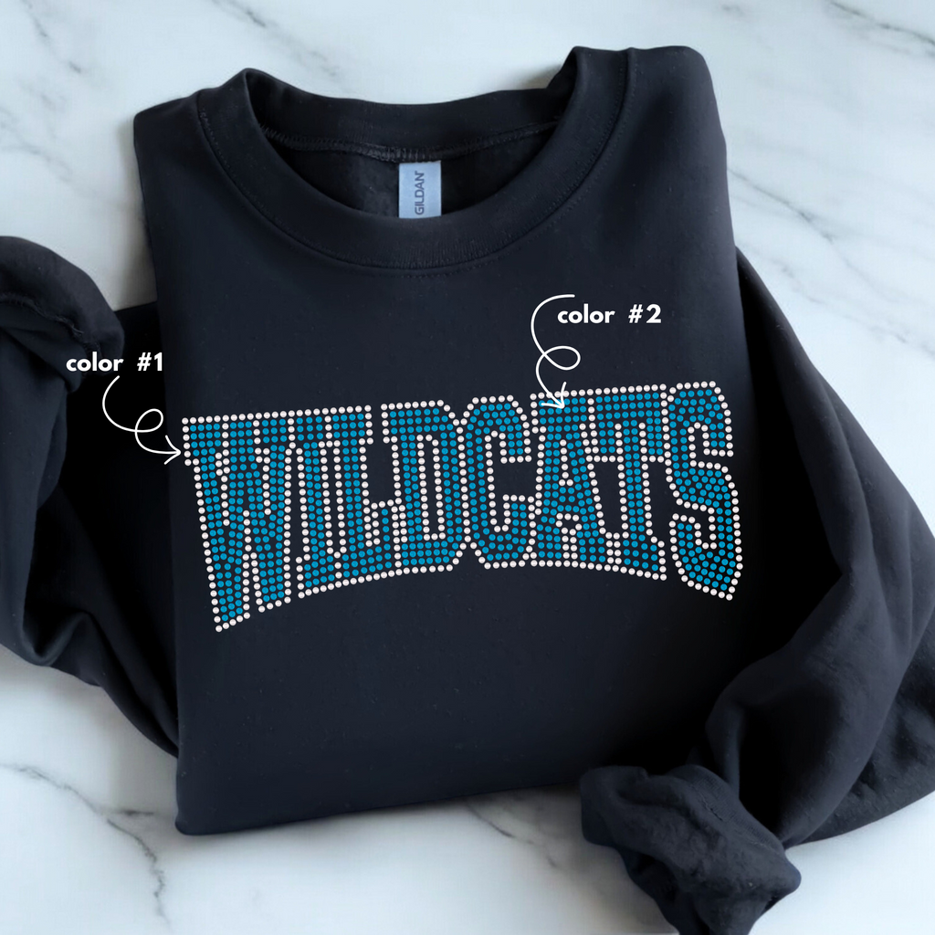 Wildcats Curved SPANGLE TRANSFER