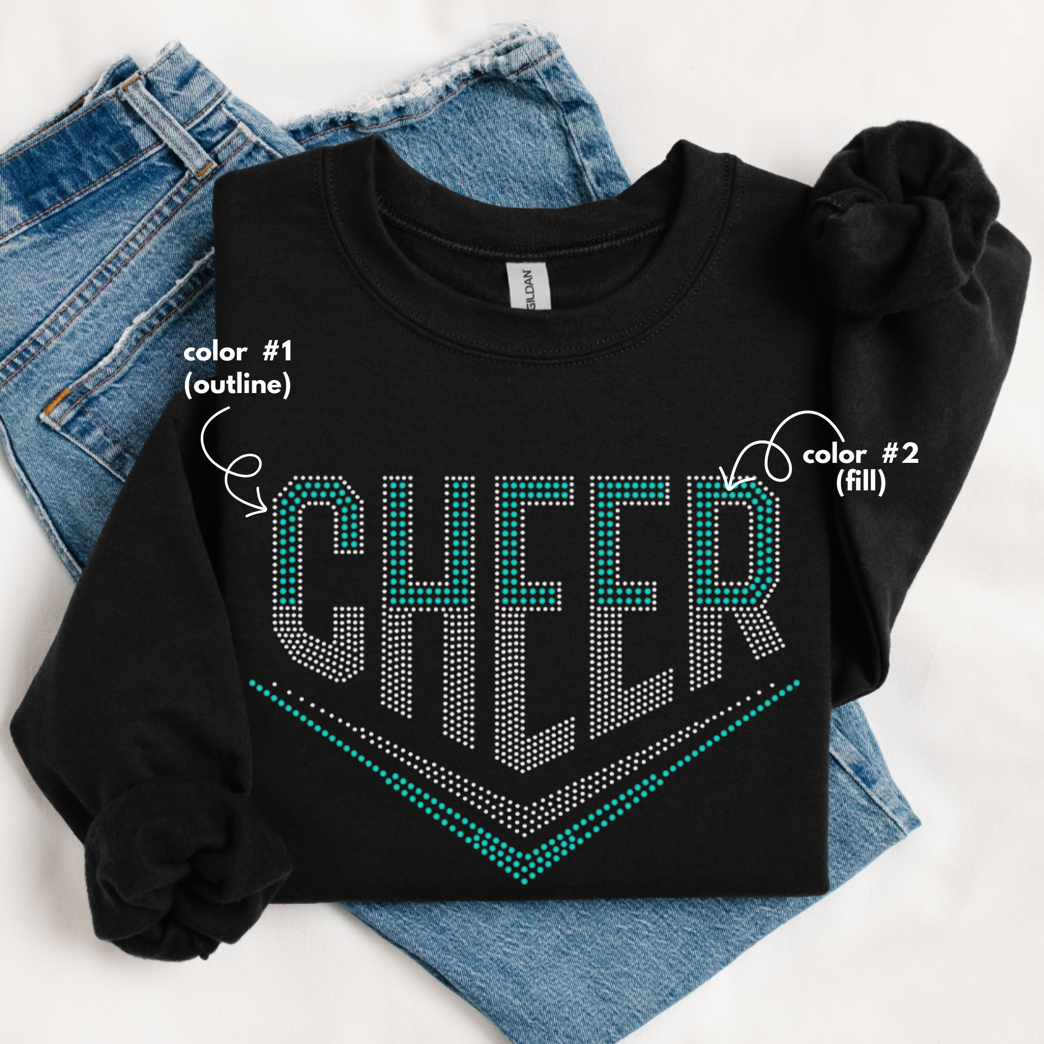Cheer Pattern SPANGLES TRANSFER