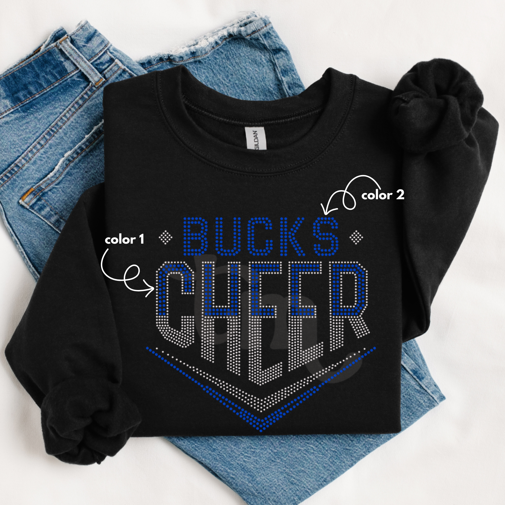 Bucks Cheer SPANGLES TRANSFER